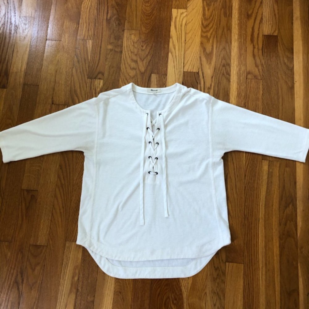 Madewell Libra Lace up Top